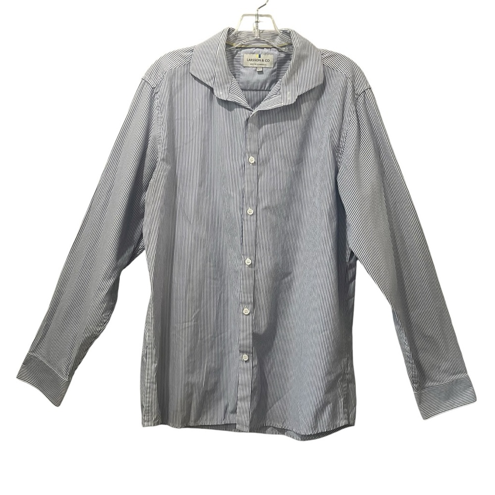 Larsson & Co Long Sleeve‎ shirt Button Down Men’s Size 16 1/2 Dress